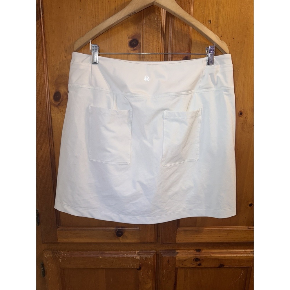 Athleta Golf Skort Skirt Ace Tennis Pickleball Women's XL 17" 628735 White - Picture 2 of 10